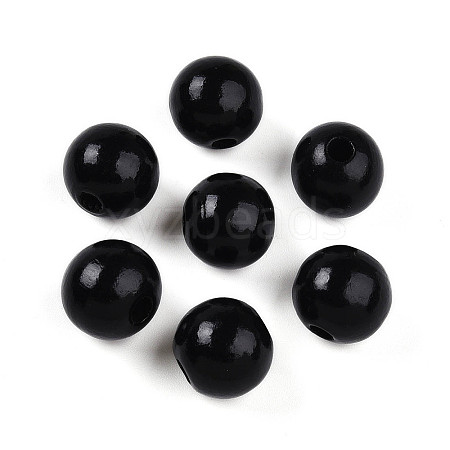 Painted Natural Wood Beads WOOD-A018-16mm-20-1