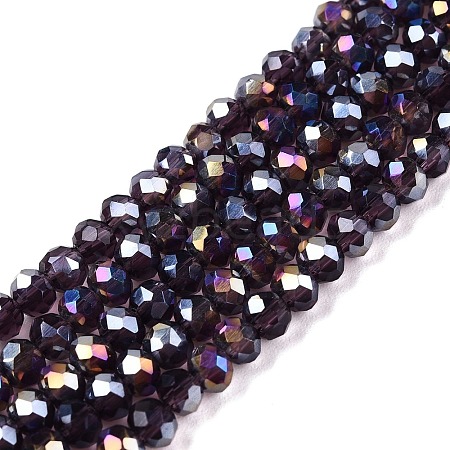 Electroplate Glass Beads Strands LS-EGLA-A044-T3mm-B15-1