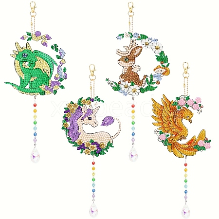 Dragon DIY Diamond Painting Wind Chime Kit PW-WG87A78-01-1