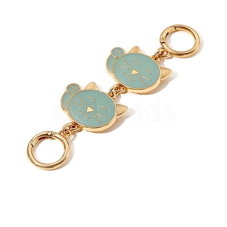 Cartoon Cat Alloy Enamel Bag Extender Chains PW-WG5B676-06-1