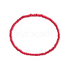 Round Glass Seed Beads Stretch Bracelets for Women UX1023-5-1