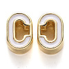 Rack Plating Alloy Enamel Beads LS-X-ENAM-S122-033C-NR-2