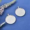 Tibetan Style Flat Round Alloy Big Pendant Cabochon Settings LS-X-TIBEP-Q049-09AS-RS-5
