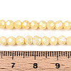 Anti-Tarnish Electroplate Glass Beads Strands EGLA-T021-4mm-15-05-4
