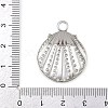 304 Stainless Steel Pendants STAS-C140-03G-P-3