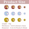 1 Bag Half Round Cabochons Set FIND-CP0003-17-2