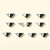 10 Sets Alloy Heart Magnetic Clasps FIND-FS0003-25-10
