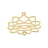 Alloy Open Back Bezel Pendants FIND-WH0100-10G-1