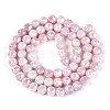 Anti-Tarnish Electroplate Glass Beads Strands GLAA-N010-6mm-03-4