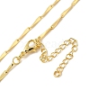 Brass Twist Link Chain Necklace Making NJEW-B119-10G-1