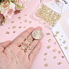 150Pcs 3 Styles Brass Bead Tips KK-BBC0027-85D-3