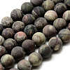 Natural Ocean Jasper Bead Strands X-G-Q462-71-8mm-1