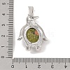 Natural Unakite Pendants G-A224-02P-08-3