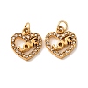 304 Stainless Steel Rhinestone Pendants RB-CBA73E1-02G-1