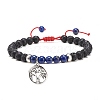 Alloy Tree of Life Charm Bracelet BJEW-JB08504-5