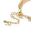 Flower Brass Multi-strand Bracelets BJEW-L696-026G-3