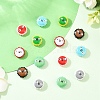 5Pcs Fuuny Painted Glass Beads Enamel Beads LAMP-YW0004-05A-5