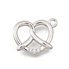 Brass Micro Pave Cubic Zirconia Pendants KK-Q097-05A-P-1