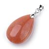 Natural Red Aventurine Pendants G-S243-25-1