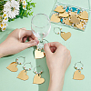 24Pcs Mirror Surface Acrylic Wine Glass Charms AJEW-BC00008-3