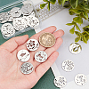 DICOSMETIC 24Pcs 4 Style 201 Stainless Steel Pendants STAS-DC0006-74-2