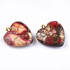 Assembled Bronzite and Imperial Jasper Pendants G-T111-04D-2