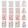 20Pcs 4 Styles Christmas Cotton Fabric Cloth Bag ABAG-TA0002-11-3