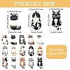 30Pcs 15 Styles Acrylic Pendants OACR-YW0002-64-3