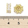 Brass Micro Pave Cubic Zirconia Beads KK-K297-41G-2