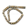 Natural Verdite Stone Beads Strands G-B155-C11-8x8mm-3