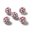 Polymer Clay Rhinestone Beads RGLA-D050-01I-2