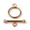 Ion Plating(IP) 304 Stainless Steel Ring Toggle Clasps LS-X-STAS-L176-13G-1