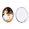 Glass Cabochons GGLA-T004-01-W-2