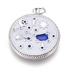 Brass Cubic Zirconia Pendants KK-O113-06C-01P-1