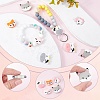 12Pcs 6 Style Food Grade Eco-Friendly Silicone Beads SIL-SC0001-15-4