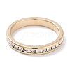 Brass Micro Pave Cubic Zirconia Finger Rings for Women KK-C077-12G-2