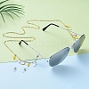 Brass Cable Chains/Paperclip Chains Eyeglasses Chains AJEW-EH00012-4