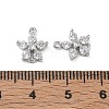 SHEGRACE Brass Pave Clear Cubic Zirconia Connector Charms XGRQ7H576-954P-3