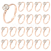 40Pcs Adjustable Alloy Rhinestone Finger Rings for Women RJEW-SP0001-02RG-1
