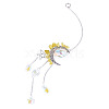 Moon & Star Alloy Hanging Ornaments HJEW-TADJ0022-2