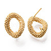 Brass Stud Earrings Findings KK-R116-012-NF-2