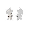 Non-Tarnish 201 Stainless Steel Pendants STAS-N091-142P-2