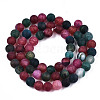 Natural Crackle Agate Beads Strands G-S373-002G-6mm-2