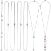 6Pcs 304 Stainless Steel Cable Chain Necklaces for Men Women NJEW-SC0001-80B-1