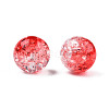 Transparent Crackle Acrylic Beads CACR-N002-27B-1