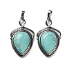 Synthetic Turquoise Pendants G-F777-01AS-04-1