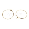 Ion Plating(IP) 316L Surgical Stainless Steel Hoop Earring Findings STAS-G130-03G-21MM-2