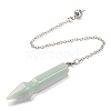 Natural & Synthetic Gemstone Pointed Dowsing Pendulums G-Q184-04P-3