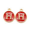 Golden Plated Alloy Enamel Charms ENAM-S118-03H-1