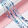 Electroplate Glass Beads Strands X-EGLA-S192-001A-B09-2